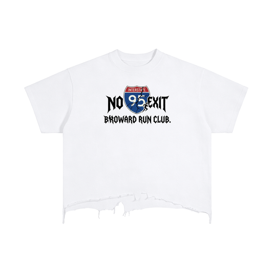 Vintage Wash Boxy Distressed Hem T-Shirt